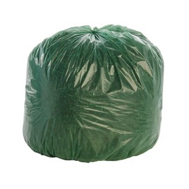 Stout by Envision 33 Gallon 33" x 40" Controlled Life-Cycle Plastic Trash Bags, 40 Bags Per Case, Green, Made in America (G3340E11)