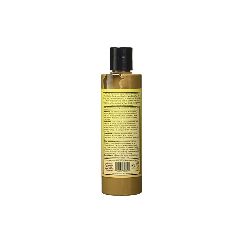 Maui Babe Browning Lotion with Coconut Oil 8oz (236ml)