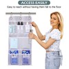 MISSLO Hanging Mesh Pockets Hold 340oz/1000ml Shampoo Shower Organizer with