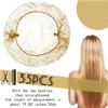 AORVYUI Pack of 35 Gold Hair Nets, Gold Hair Nets
