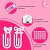 12Pcs Sublimation Paper Clips 4" x 2" Bow Acrylic Jumbo