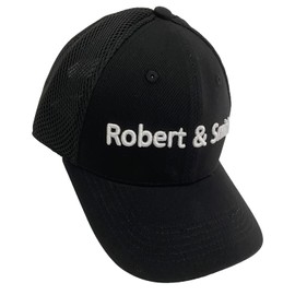Robert & Smith Golf Mesh Cap, Hat, Men's, Sun Protection, UV Protection, Sports, Summer Cap, Black