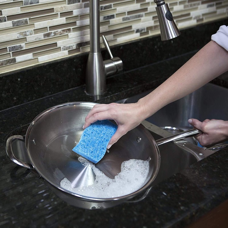 O-Cedar Scrunge Heavy-Duty Scrub Sponge | Odor-Resistant, Multi-Surface Scrubbing Sponge