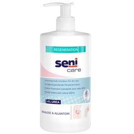 Seni Care Moisturising Body Emulsion for Dry Skin with 4% Urea, 500 ml Pump Bottle (PZN: 9108621)