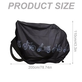 GXGM Bicycle Tarpaulin, Bicycle Cover, Waterproof, Bicycle Protective Cover, Bicycle Tarpaulin for Storage, Dustproof, Rainproof, UV Protective Cover