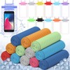 BBTO 24 Pack Cooling Towels and Waterproof Cell Phone Pouch