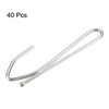 uxcell Curtain Hooks Pin-On Drapery Hook Zinc Plating Long Shanks