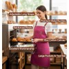 ursapela Canvas Work Apron for Men Women with 3 Pockets