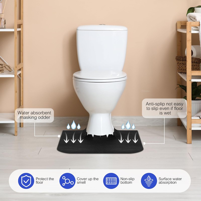 HBGOTL Upgrade Round Commode Potty Training Mats for Boys, Potty