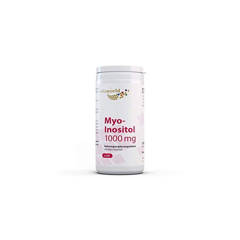 Vita World Myo Inositol 1000mg 120 Capsules Made in Germany