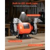 VEVOR Bench Grinder, 6-inch Single Speed Bench Grinder, 3450RPM High-Speed