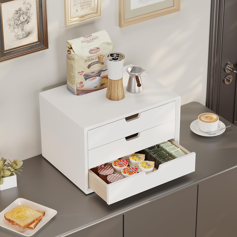 LitaEther Desk Organizer with 3 Drawers, ALEX Drawer Unit, Chic