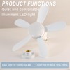 Ceiling Fan with Lighting Fixture, Plug-in Type, with Remote Control