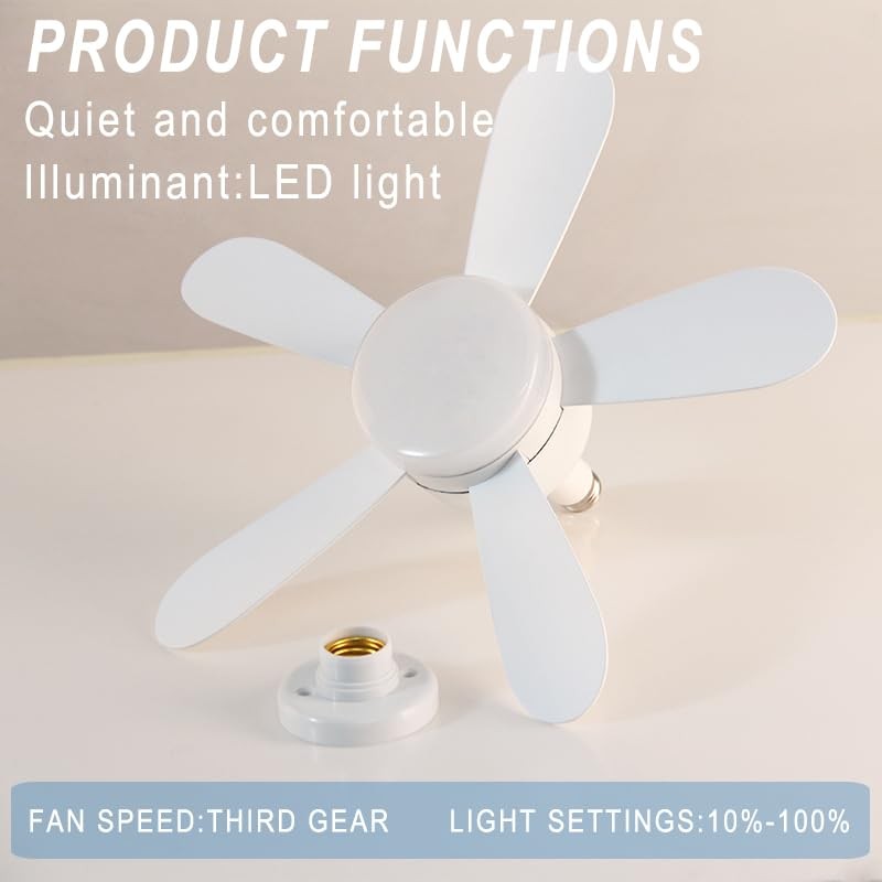 Ceiling Fan with Lighting Fixture, Plug-in Type, with Remote Control