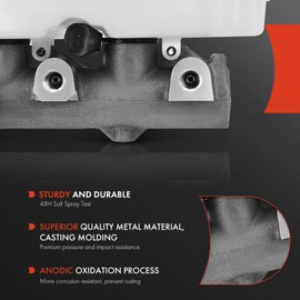 A-Premium Brake Master Cylinder with Reservoir and Cap Compatible with Chrysler and Dodge Vehicles - Town & Country, Voyager, Caravan, Grand Caravan, 01-02, Without Traction Control - Replaces 132975