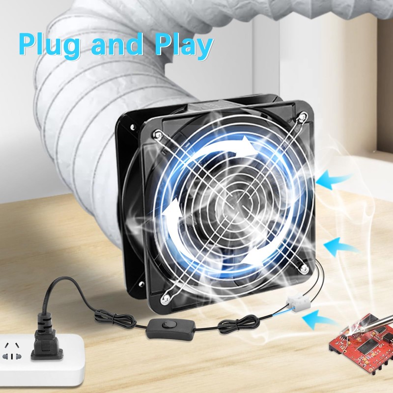 Wathai AC Axial 2060 200mm Case Muffin Fan 110v 120V