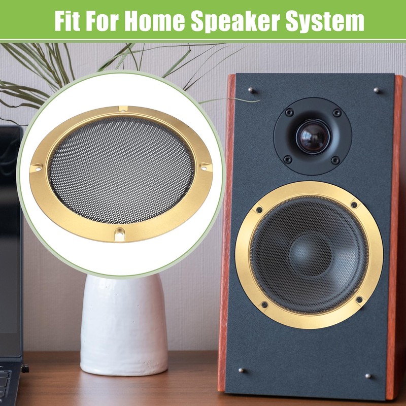 ACROPIX Universal 5" Car Speaker Grills Cover Mesh Round 5