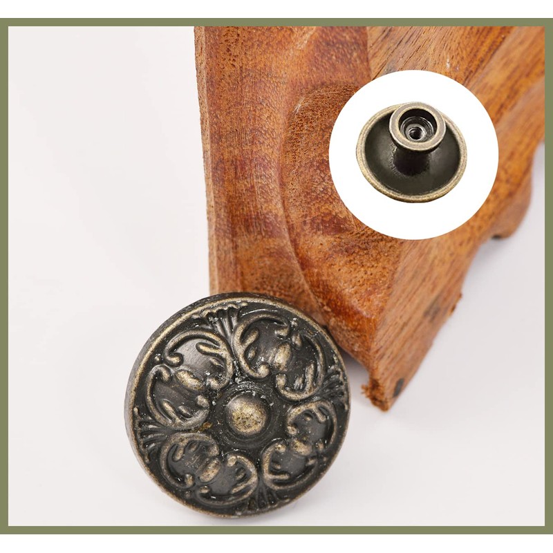 Vintage Knobs Retro Chic Round Knobs,10Pcs Retro Round Drawer Pull