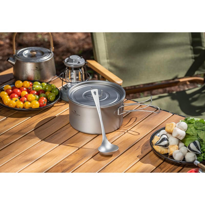 Boundless Voyage Titanium Ladle Durable Long Handle Soup Ladle Serving
