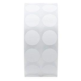 Hybsk Removable Stickers, Round Color Labels, Round, 2,000 Sheets/Roll, Small Diameter 0.5 inches (13 mm), 2000 Sheets/Roll, Round Stickers, White, File and Office Use, Color-coded Stickers (White)