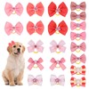 Psyqtsuary 20 pcs Puppy Dog Hair Bows Small Size Dog