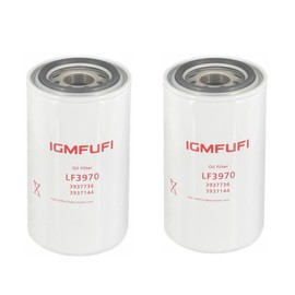 IGMFUFI LF3970 Oil Filter Replacement For 3937736,3937144,B7177,P550428,Fits For QSB5.9L/6.7L,ISB07 6.7L Diesel Engines(PACK of 2).