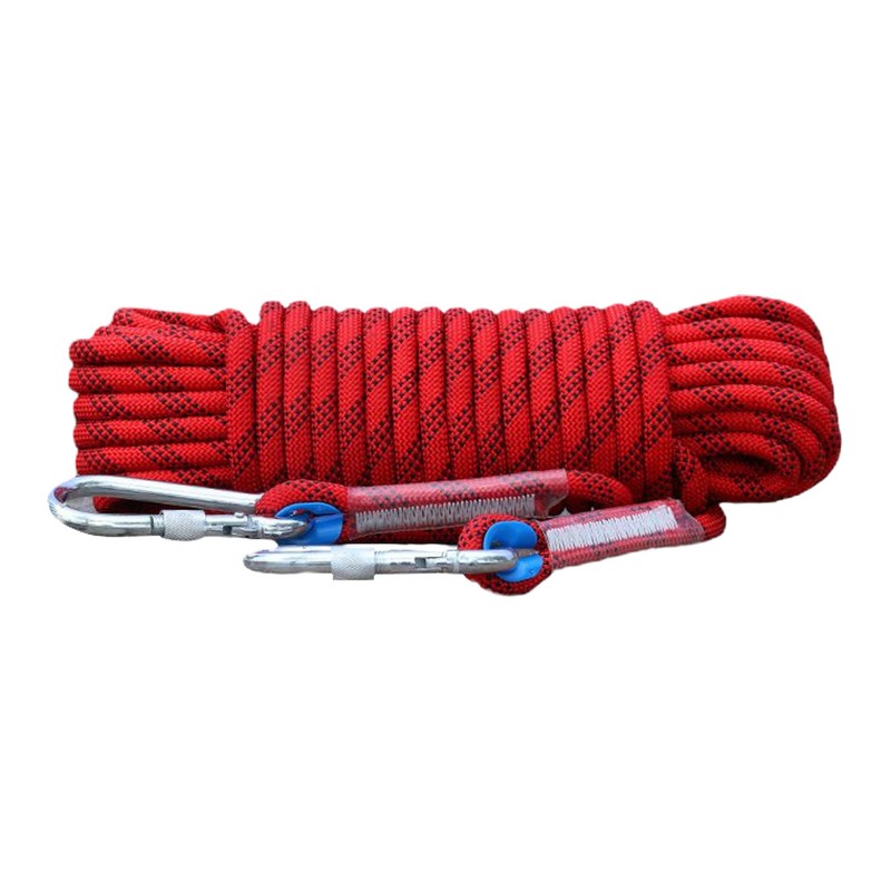 10mm Climbing Rope for Adults with Double Hook Durable for