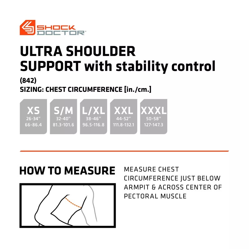 Shock Doctor 842 Shoulder Support Large / X-Large Black