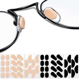 96 Pairs of Eyeglasses Nose Pads Glasses Support Nose Pads Soft Foam Self-Adhesive Nose Pads Sponge Anti-Slip Nose Pads for Sunglasses, Glasses, Children's Glasses (1.5 mm)
