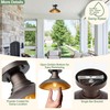 GOLDHILL 10.5" Low Profile Semi Flush Mount Ceiling Light, Modern