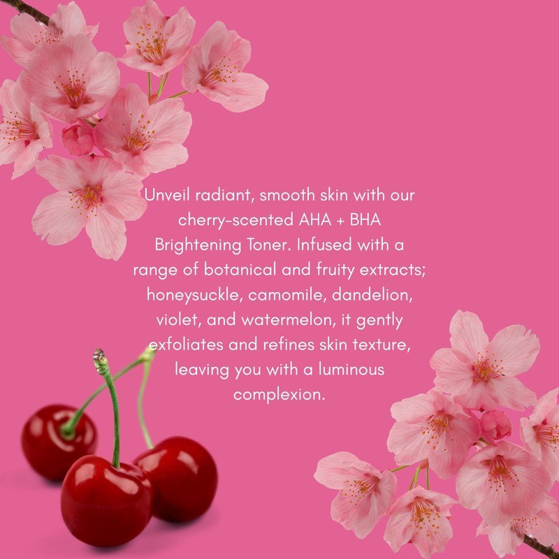 Face Facts Cherry Bliss - AHA & BHA Brightening Toner