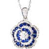 Razzberry Parisian Camelia Womens Necklace Pendant Earrings in Sparkling Zirconia