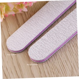 Healeved 2pcs Nail Art Shiner Buffers Double-sided Nail Files Textured Sides for Manicure Polishing for Salon