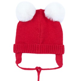 Chicco, Babymütze, Warm, Bequem Und Weich, Mit Bändern Und Bommel, Babykleidung, Geschenkideen Zur Geburt, Designed in Italy