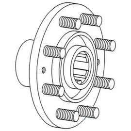 RAParts 8N1171 Fits Ford 8N NAA Jubilee Tractors Rear Axle Hub Assembly