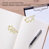 100pcs Golden Dinosaur Paper Clips Increase Slip Resistance Anti Rust