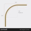EverTrack Curtain Track - Corner Section for Ceiling Curtain Track