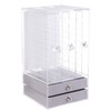 HappyHome Earrings Display Storage Case Vertical Hanging 3 Drawer Jewelry