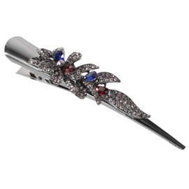 Vaguelly Vintage Large Rhinestone Hair Clip for Women Unique Metal Hair Accessory for Parties for Durable and Stylish Barrette