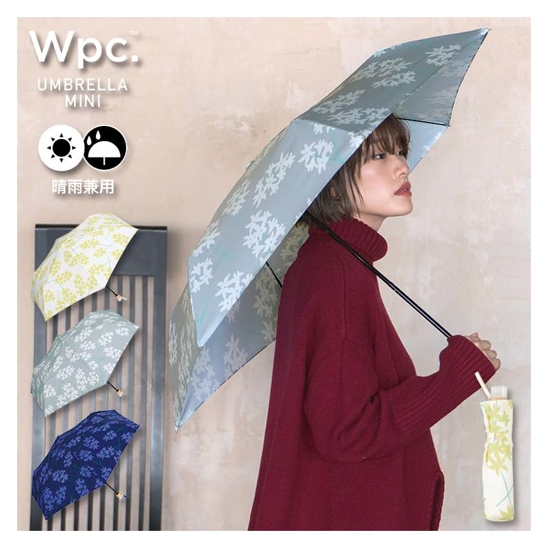 [2024] Wpc. 7803-014-002 Folding Umbrella, Hyacinth, Mini, Navy, Rain Umbrella,