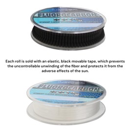 LAZER LINE Fluorocarbon Fishing Line 50 m Diameter 0.20 mm Test 3.4 kg - Transparent Leader Line for Pike Zander Perch Trout Carp - Fluorocarbon Leader - Predator Fishing Line - Fluorescent Carbon