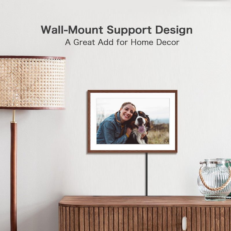 Digital Picture Frame, 10.1'' Frameo Digital Frame Wifi, 32GB Memory,