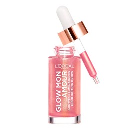 L'Oréal Paris Liquid Blush and Highlighter, Liquid Blush for a Fresh Complexion, Glow Mon Amour Highlighting Drops, 04 Melon Dollar Baby, 1 x 15 ml