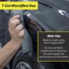 T-Cut Microfibre Cloths Duo, Reusable, Washable Car Cleaning Cloth, Lint