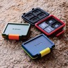 Elecom CMC-SDCHD01GN Memory Card Case, Holds 8 SDs, 8 MicroSDs,