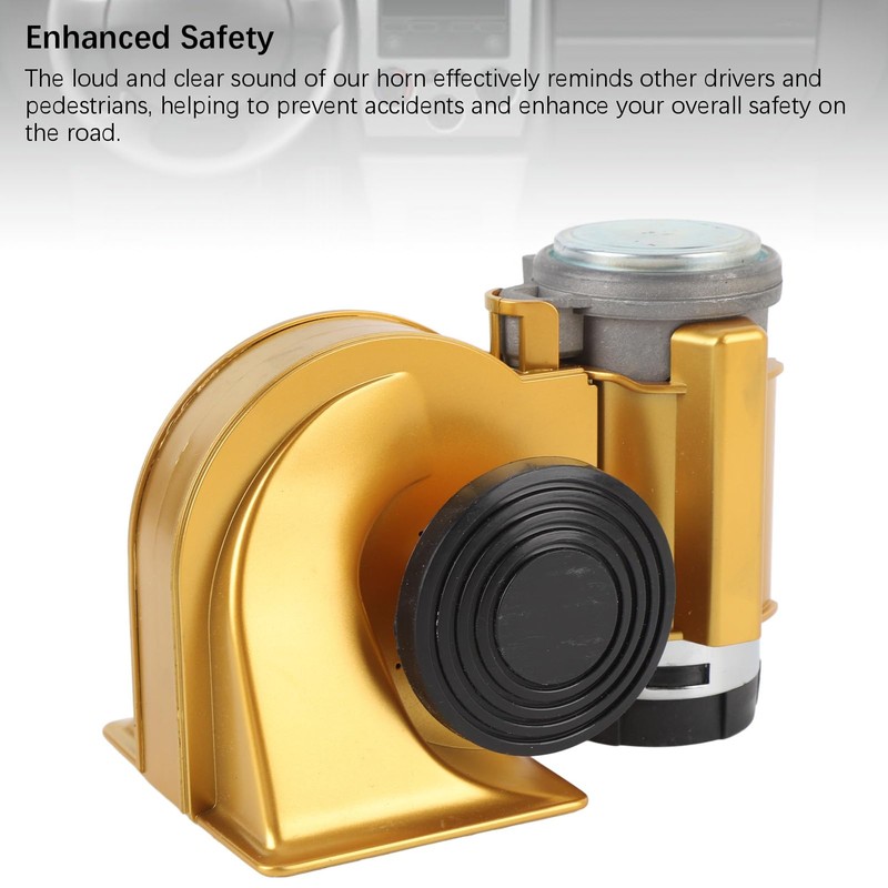 12V Car Horn Kit, Loud 120DB Water Proof Air Snail