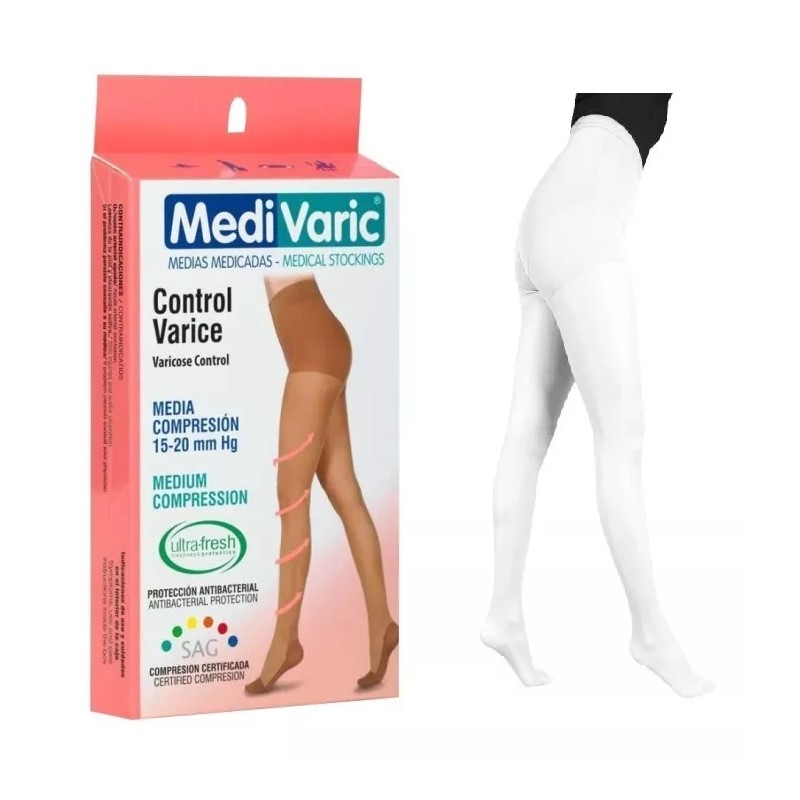 MediVaric Medias Pantimedias Compresion Media 15-20 Mmhg Medivaric