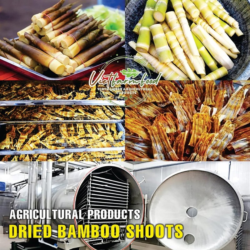 DRIED BAMBOO SHOOTS 5.29 Oz (150g) VIETFARMFOOD: Dried agricultural products