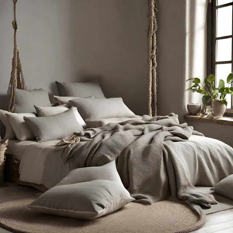 Cuore di lino - Pure Linen Cushion Cover 100% Made