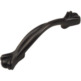 Cosmas 475ORB Oil Rubbed Bronze Cabinet Hardware Designer Handle Pull - 3" (76mm) and 3-3/4" (96mm) Inch Hole Centers